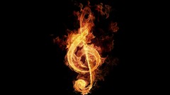 Music fire artwork treble