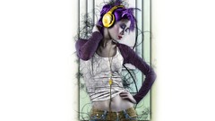 Music Fractals woman DJ