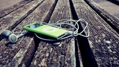 Music Green Tables Wood ipod