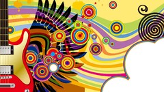 Music guitars vectors