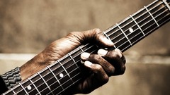 Music hands close-up guitars