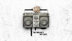 Music hands Life white artwork tape recorder digital art Audio