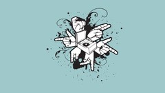 Music hands minimalistic artwork