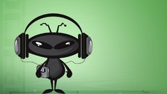 Music headphones alien