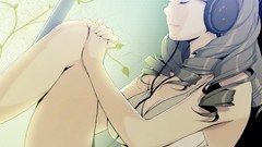 Music headphones Anime Manga listening