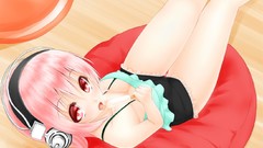 Music headphones Anime super sonico ecchi