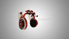 Music headphones minimalistic
