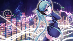 Music headphones stockings anime girls hatsune miku vocaloid 