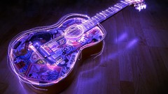 Music lights guitars