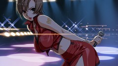 Music lights stage navel lipstick tattoos microphones skirts 