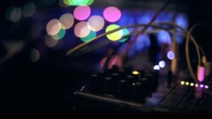 Music Machine wires bokeh dark audio-technica