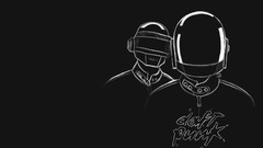 Music monochrome daft punk