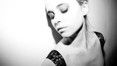 Music monochrome grayscale Kyla La Grange