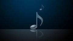 Music notes minimalistic artwork