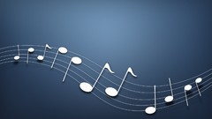 Music notes musical simplistic