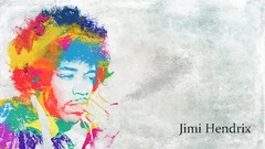 Music paintings guitarists jimi hendrix multicolor