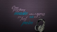Music patterns headphones Typography backgrounds posters