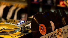 Music shop lp long play