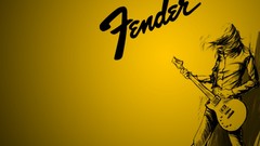 Music sound guitars playing electric sketches Fender Black and 