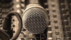 Music studio microphones