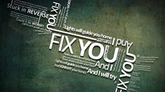 Music text Typography coldplay