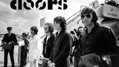 Music the doors grayscale