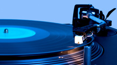 Music turntable vinyl record