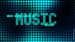 Music Typography circles