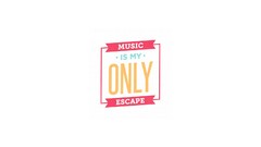 Music Typography Escape minimalistic
