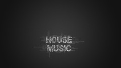 Music Typography minimalistic house music