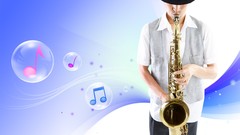 Music vector art saxophones