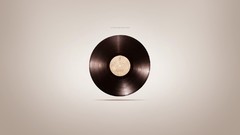 Music vinyl retro record minimalistic Simple Background