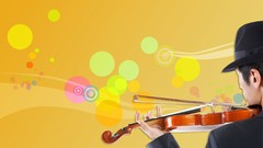 Music violins vector art