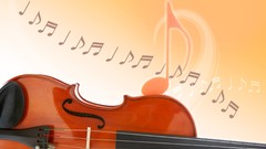Music violins vector art
