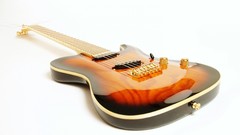 Music white background guitars electric guitars