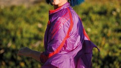 Music woman Adidas faces katy perry blue hair smiling singers 