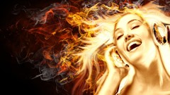 Music woman digital art