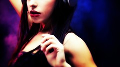Music woman DJ brunettes