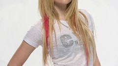Music woman emo Avril Lavigne blondes punk rock eyeliner emo 