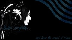 Music woman headphones sound