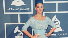 Music woman katy perry blue hair singers