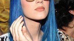 Music woman Paris Adidas faces fashion katy perry blue hair 