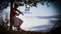 Music woman violins violinist Lindsey Stirling