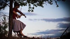 Music woman violins violinist Lindsey Stirling