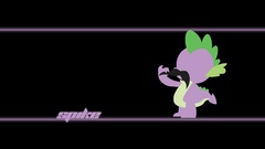 Mustache spike my little pony simplistic