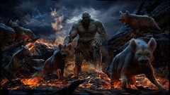 Mutation Monsters lava creatures hyenas artwork