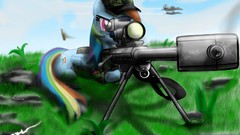 My little pony rainbow dash sniper rifles