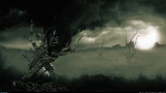 Mysterious evil dark abstract