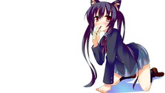 Nana anime girls nakano azusa animal ears pocky