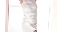 Naomi Watts blondes white dress